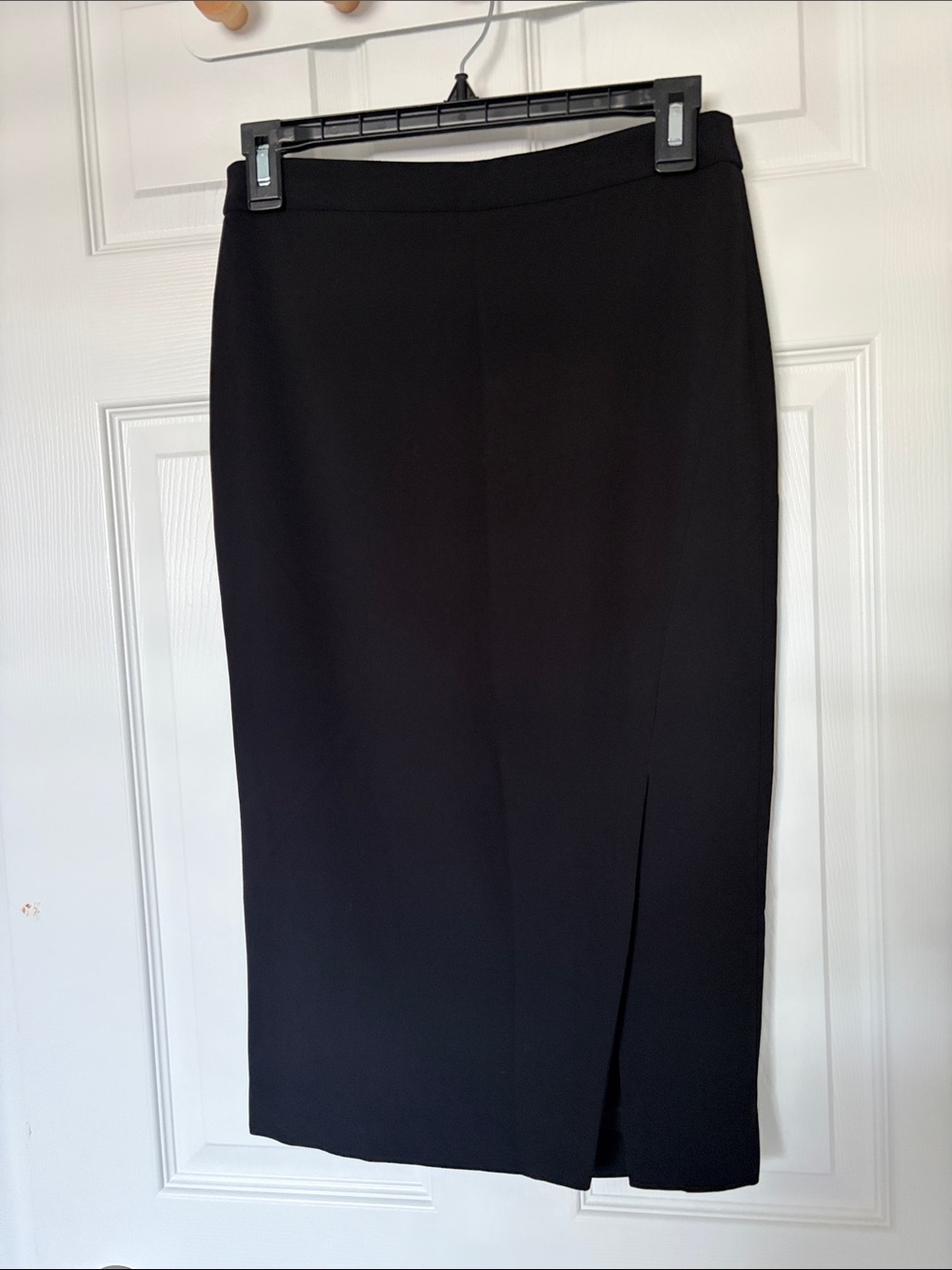 RW&CO. Black Pencil Skirt with Front Slit Detail